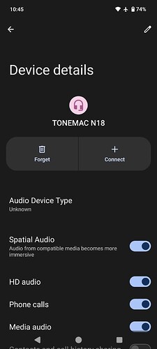 Bluetooth-Settings