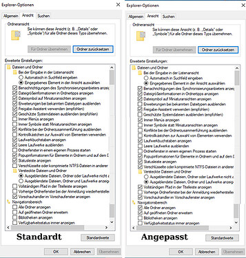 Ordneransicht vergeleich